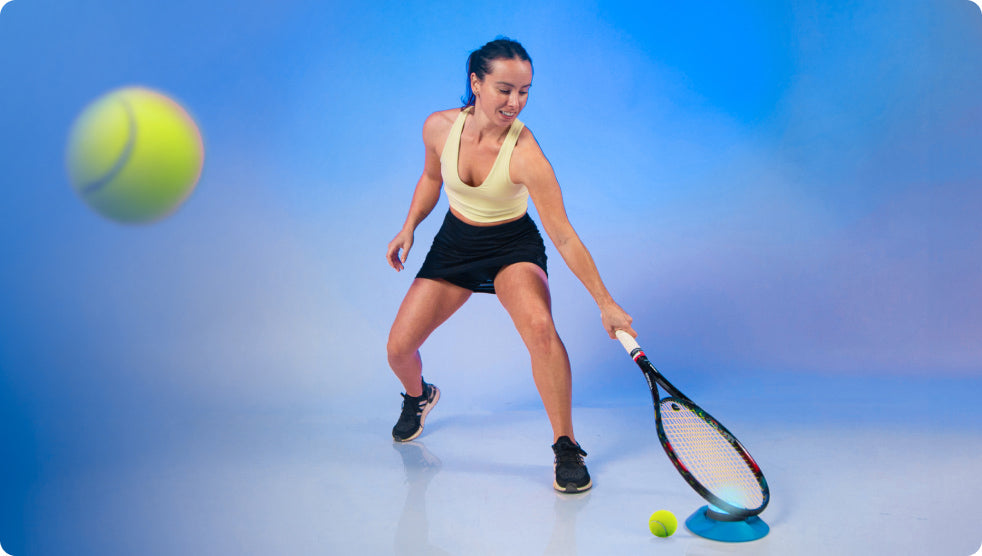 A tennis player using BlazePod